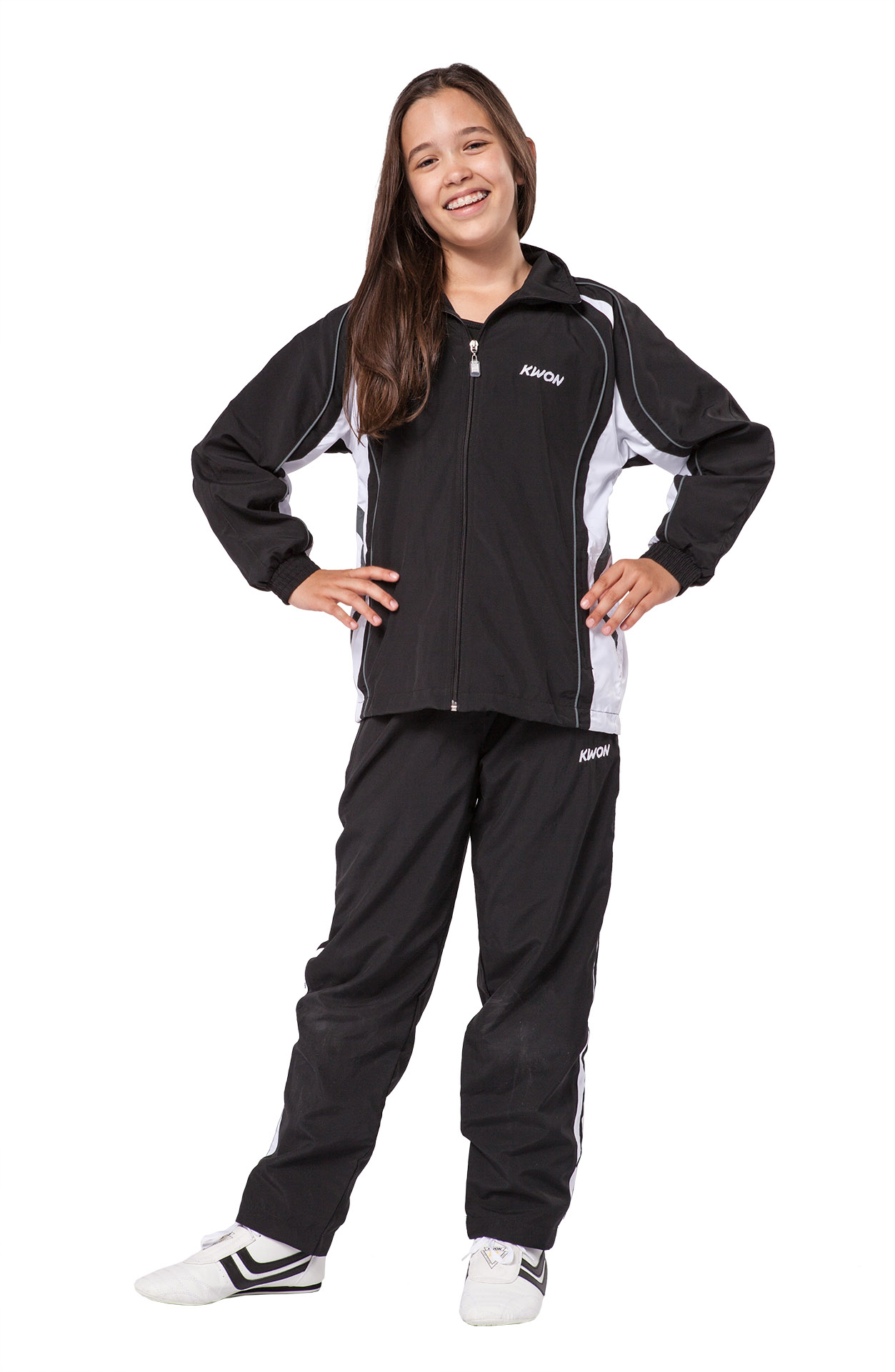 Trainingsanzug Shore schwarz/weiß