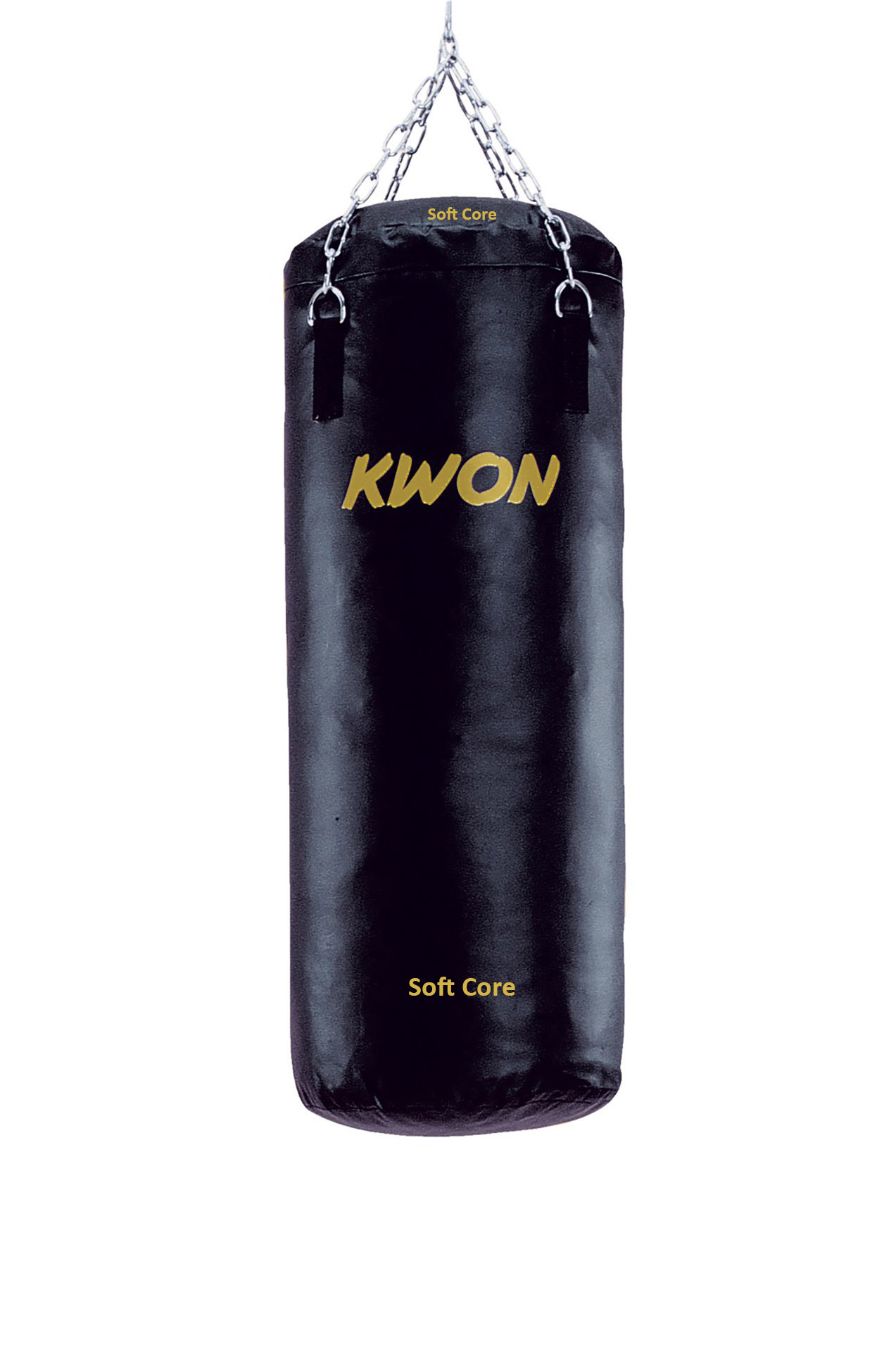 Boxsack Black Kunstleder gefüllt 100 cm