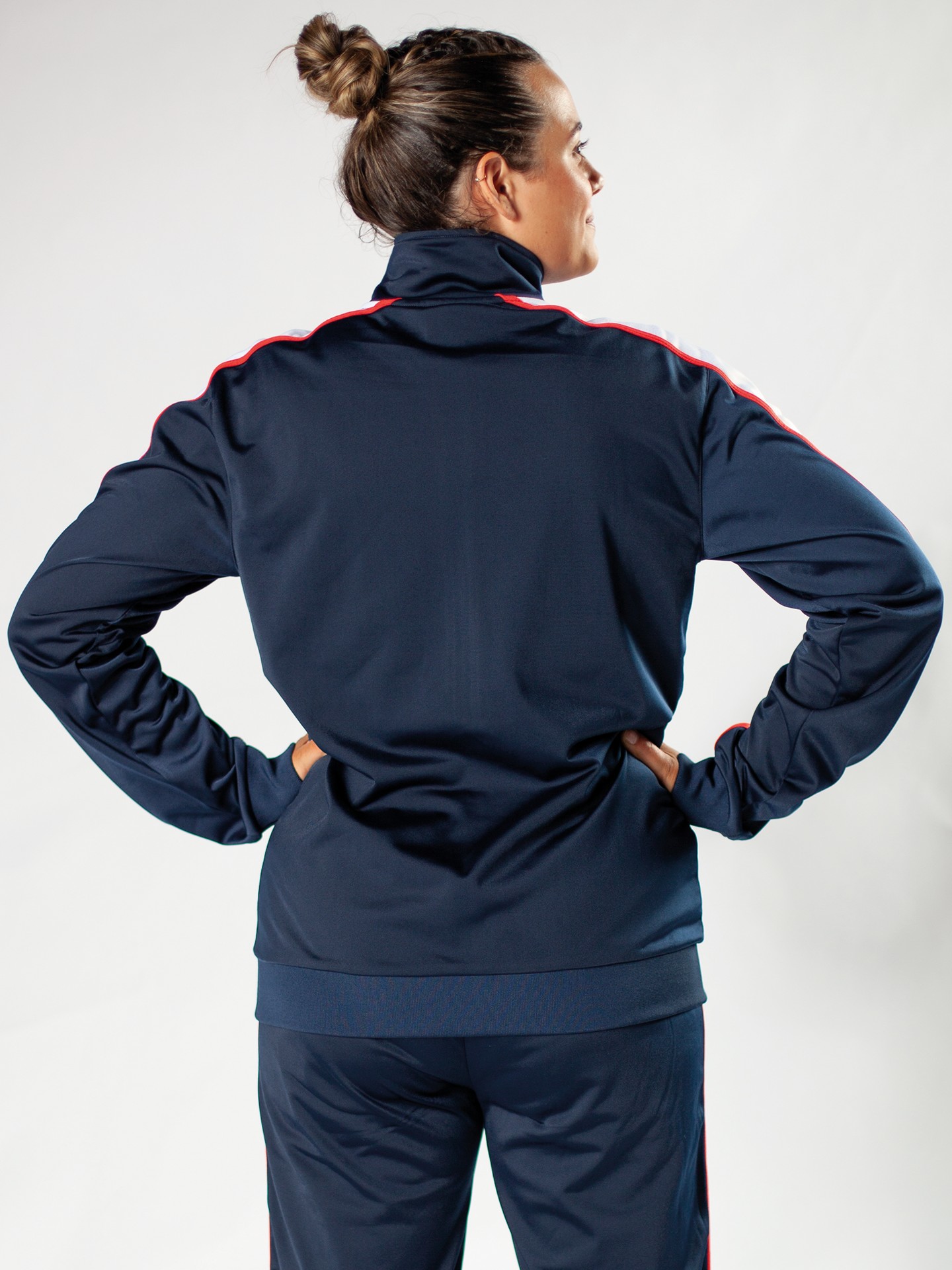 Trainingsanzug Active blau/weiß/rot