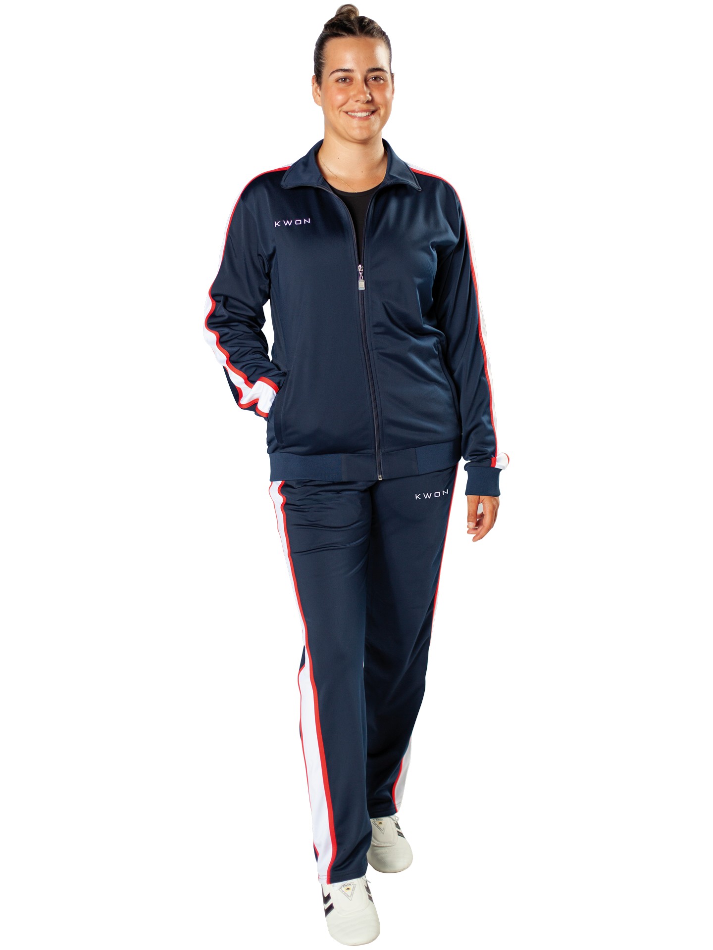 Trainingsanzug Active blau/weiß/rot