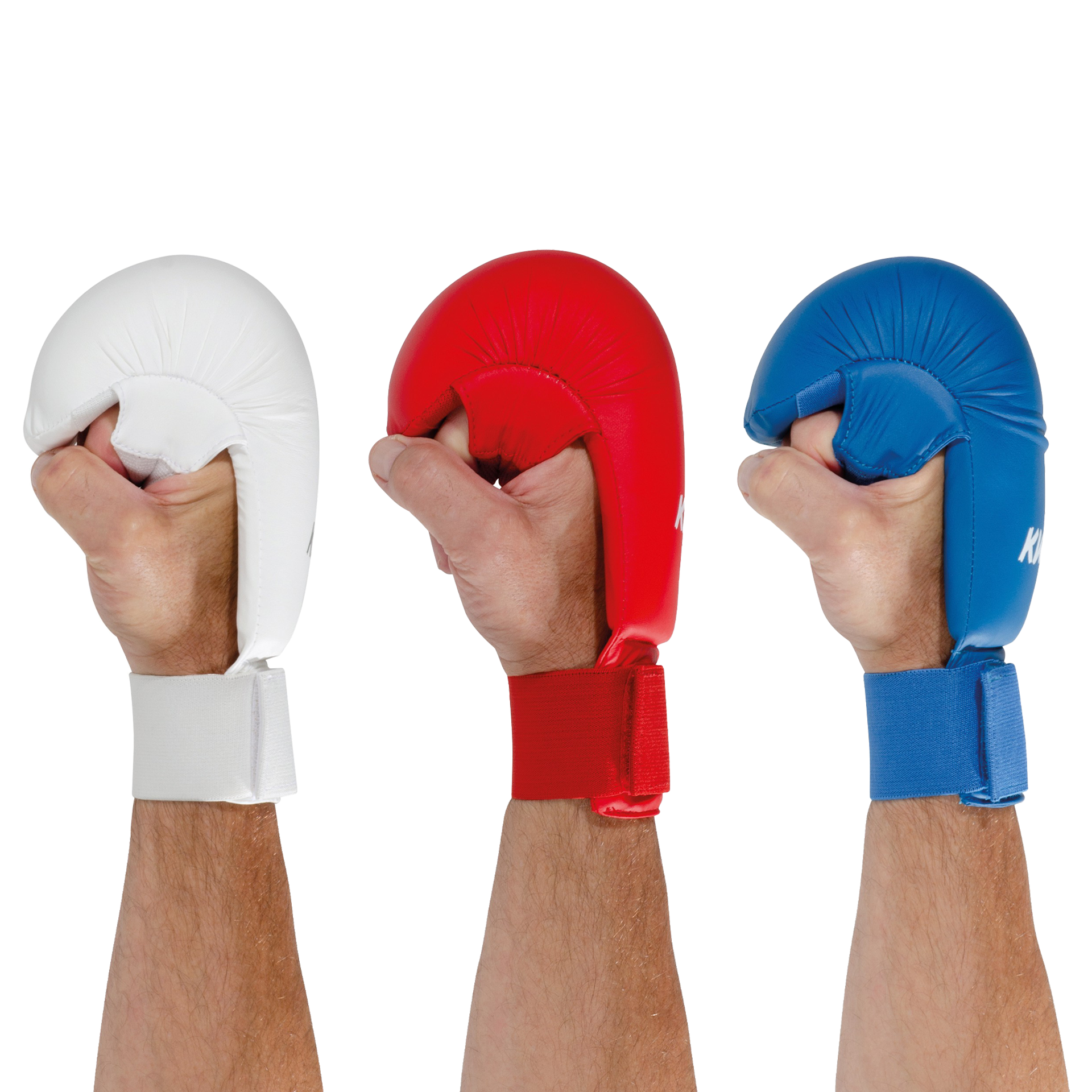 Karate hand protector without thumb loop - WUKF recognized
