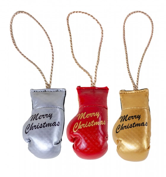 Mini Boxing Gloves Merry Christmas