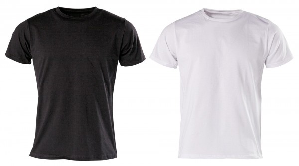 T-Shirt narrow fit black or white