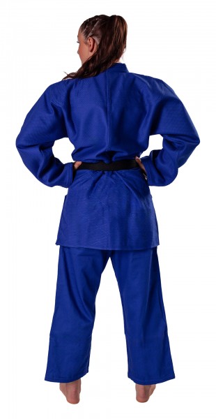 DANRHO Judogi Ultimate 750 IJF recognized in Japanese weave blue