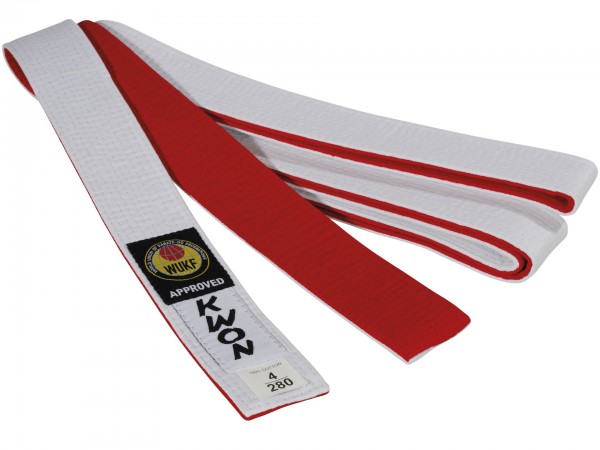 Reversible belt red / white, WUKF recognized