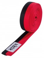 Budo belt  Poomsae black/red Budo belt  Poomsae black/red