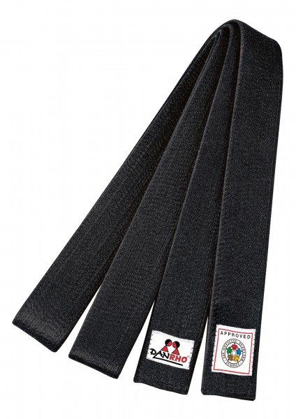DANRHO Judo Belt black IJF rec.