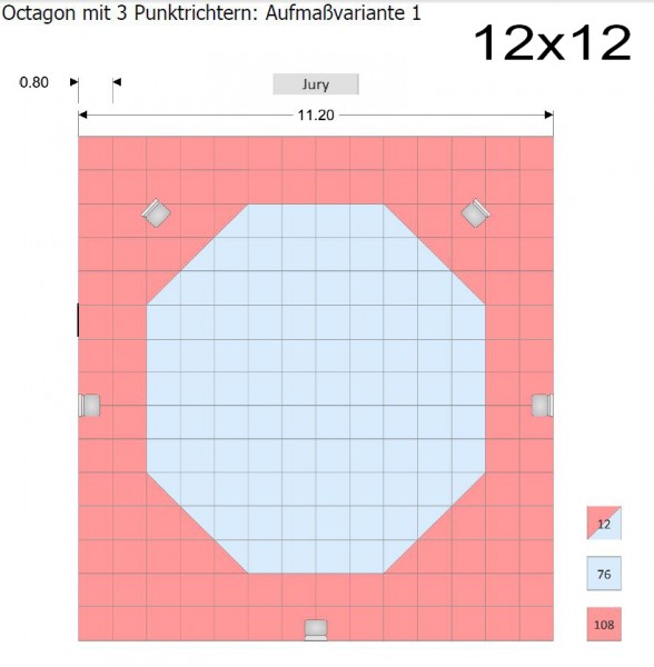 Octagon Ecken für Wendematte Korean Style - 2er Set