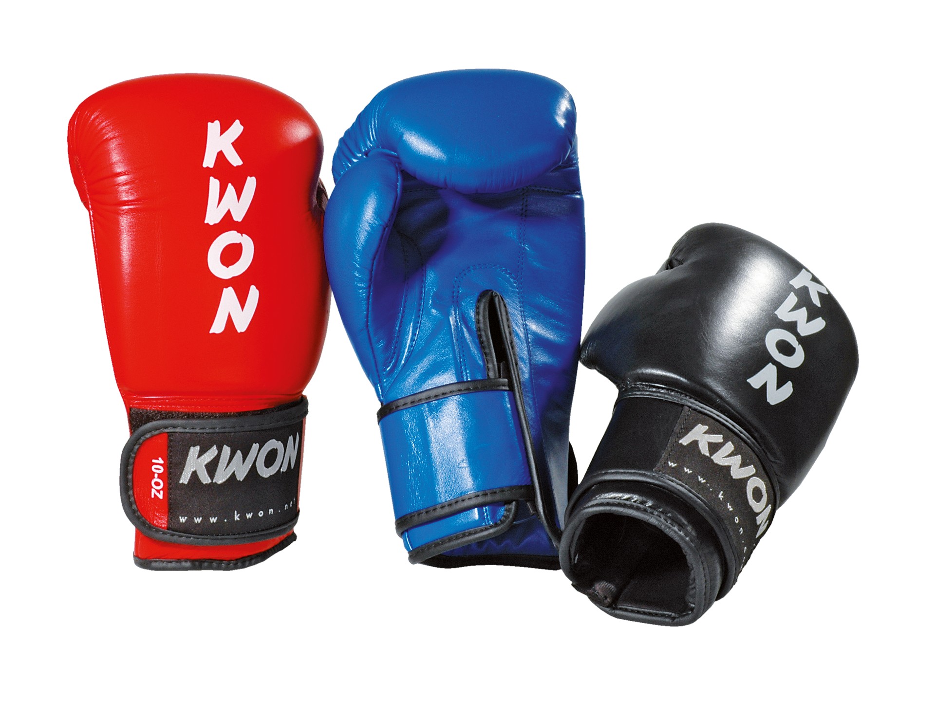 Preisreduziert KWON Leder Boxhandschuhe Ergo Champ Kickbox - 10 Handschuhe oz