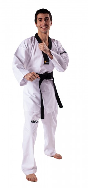 Taekwondo Uniform Victory, black collar - WT recognized