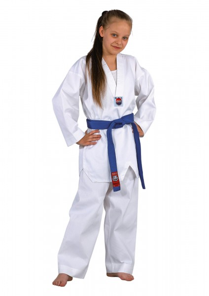 Taekwondo Anzug Dobok Kukkiwon Danrho 120 130 140 150 160 170 180 190 cm 