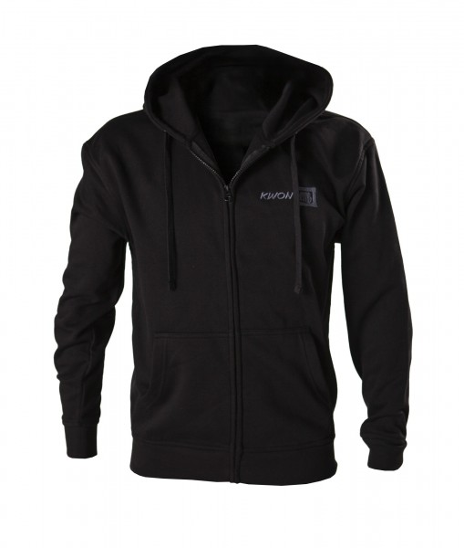Zip Hoody / Zipper black with KWON logo