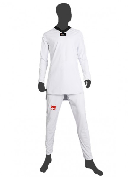 KPNP Taekwondo suit with black lapel - WT approved